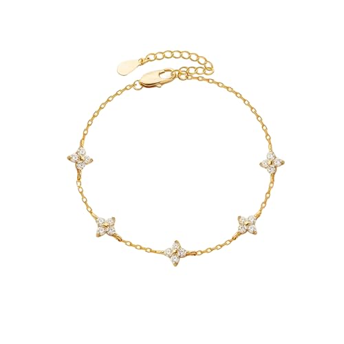 Rienan Gold Armband für Damen und Mädchen - Verstellbare...