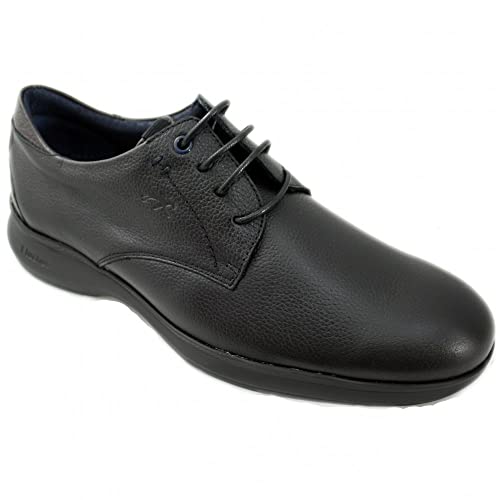 Zapato Fluchos m-f1330 negro, calzado pala lisa elegante para hombre