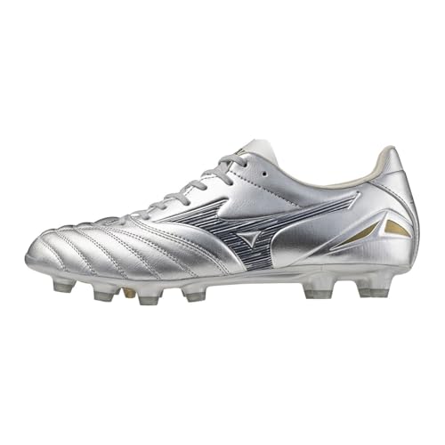 Mizuno Morelia Neo IV Pro – Zapatillas de fútbol para hombre, plateado, 44.5 EU