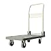 KEYOZA Chariots De Courses Creative Universal Wheel Trolley Portable Folding Four Wheel Cart Silent Load Flatbed Portable Utility Carts (Medium)