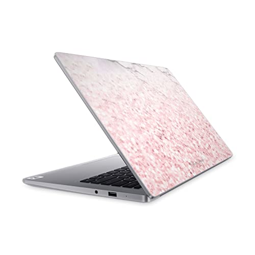 Skin Mi Notebook 14 2020 Vinyle Marbre Rose pour Cacher Rayures Coque