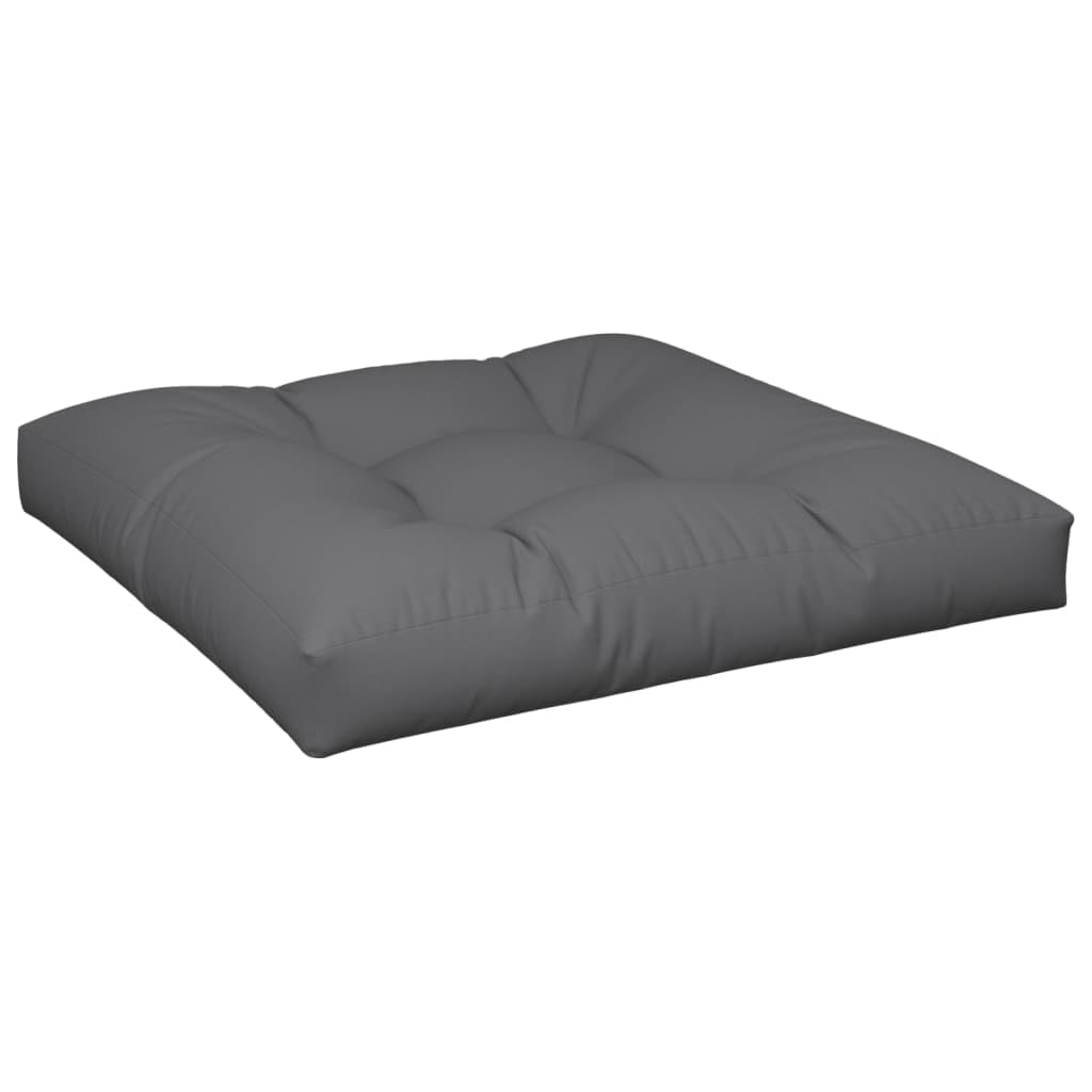 vidaXL Palettenkissen Anthrazit 80x80x12 cm Stoff