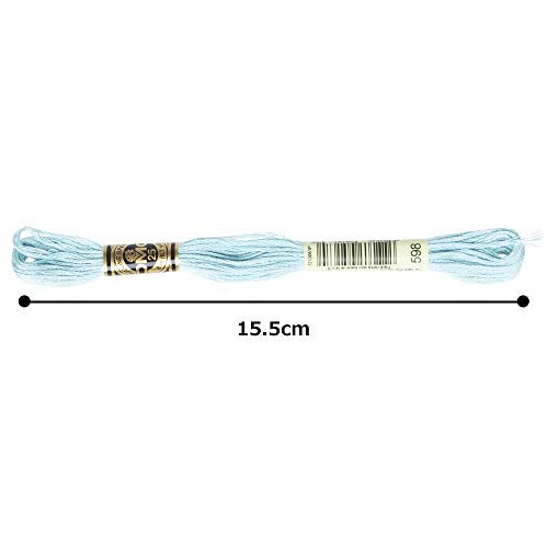 Image of DMC 6-Strand Embroidery Cotton Floss, Light Turquoise
