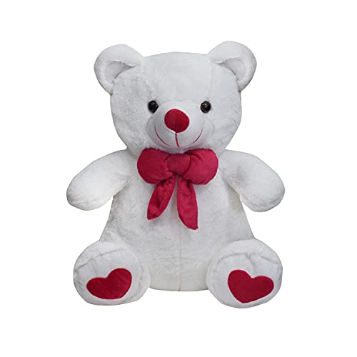 Image of Ultra 15 inch Spongy Teddy Bear Fully Stuffed Soft Plush Toy for Kids in White | Animal Toy | Birthday Gift | Anniversary | Christmas | Diwali | Home Decore