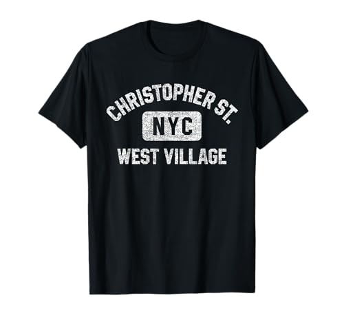 Christopher St West Village Distressed White T-Shirt
