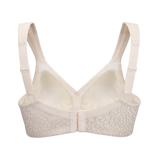 Unpadded Plus Smooth Wirefree Nonpad Bra(36DD, Hell Nude)