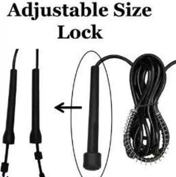 Image of Lara Skipping Rope Black