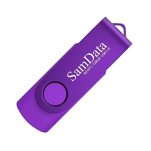 Image of 128GB USB Flash Drives 1 Pack 128GB Thumb Drives Memory Stick Jump Drive with LED Light for Storage and Backup (1 Pack Purple)
