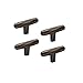 Amerock BP36642ORB St. Vincent Cabinet Knob, 2-1/2 in (64 mm) Length, Oil-Rubbed Bronze (4)