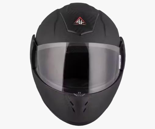 4U Supreme Full Face Helmet ZX9 Flex Black : Amazon.in: Car