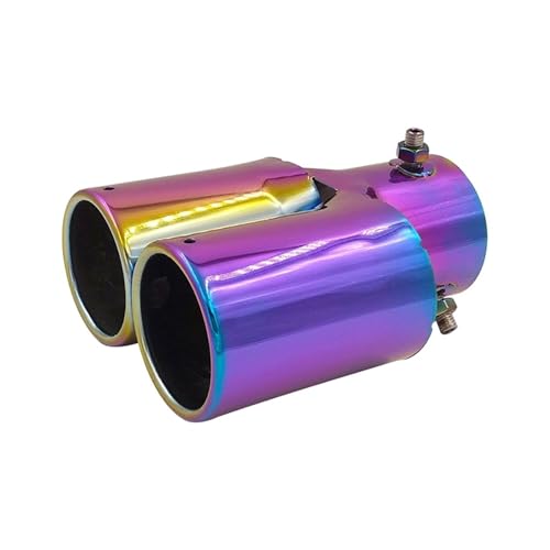 Silenciador trasero de acero inoxidable con doble punta para escape