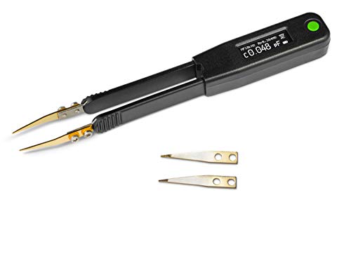 LCR Research Elite2-10KHz LCR Meter with 0.2% Accuracy/ESR Meter/Smart SMD Tweezers/with Spare Test Tips