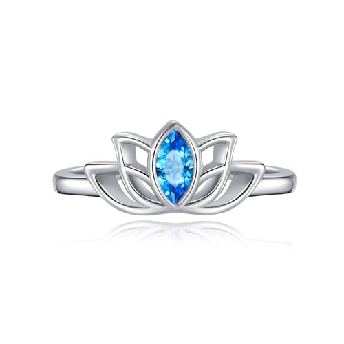 Flpruy Lotus Zehenringe 925 Silber Zehenring für Frauen...
