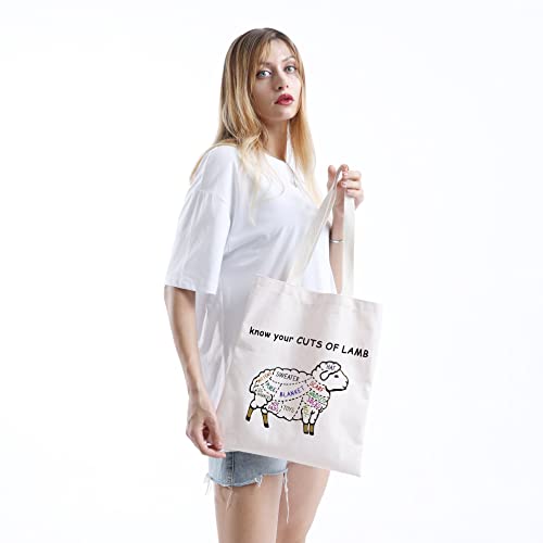 XYANFA Bolso Tote de Punto para Tejedora y Amante de Ovejas miniatura 5