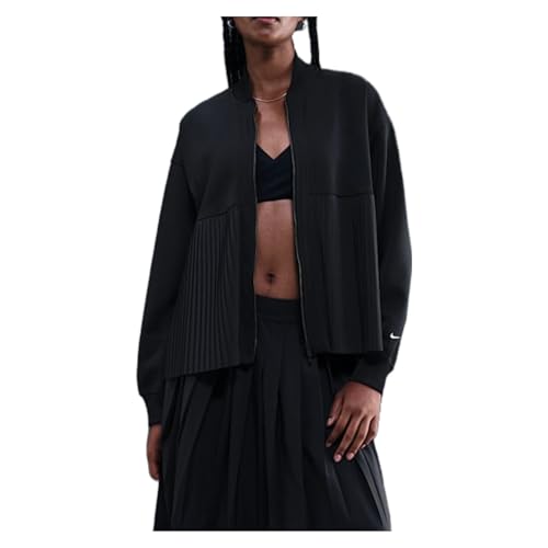 Image of Nike Sportswear Women's Pleated Jacket (Black /Sail)