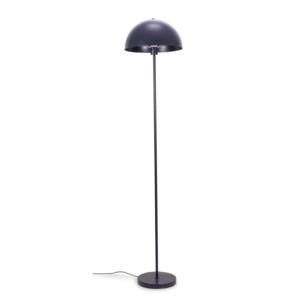 ValueLights Stassi Mushroom Dome Metal Freestanding Floor Lamp Light with LED Bulb in Navy
