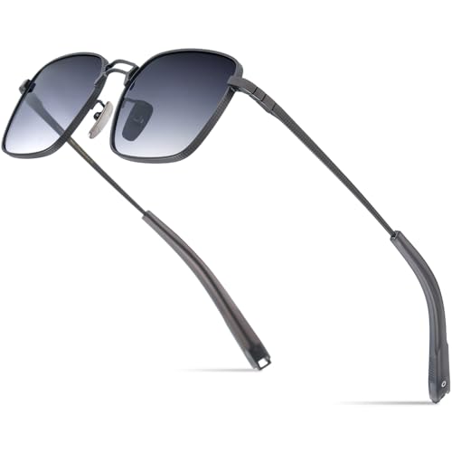 Titanium Sunglasses Men Brand Designer Square Ultralight Sun Glasses 8827
