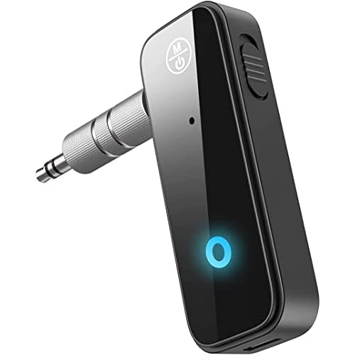 Receptor Bluetooth Coche Adaptador Coche Audio,transmisor aux Bluetooth5.0 Jack 3en1 3.5mm Dual Reducción de Ruido para TV Altavoces PC Auriculares