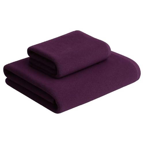 Raggamuffin ラガマフィン タオル2枚セット バスタオル 1枚 + フェイスタオル1枚 高級 泉州タオル セット品 (パープル)