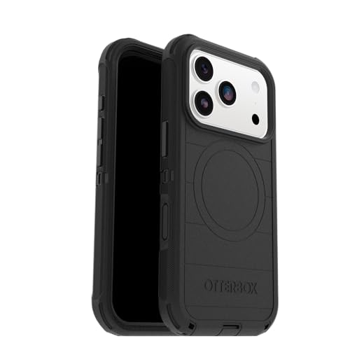 Image of OtterBox iPhone 17 Pro Defender Pro Series Case - Black - Tough, Rugged & Durable iPhone Case, Snaps on MagSafe