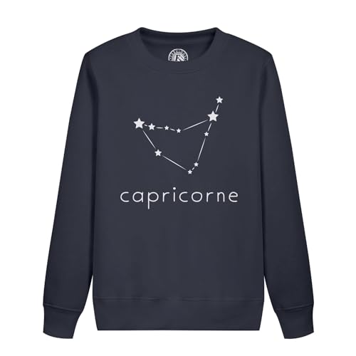 Sweat enfant Capricorne avec constellation minimaliste en coton