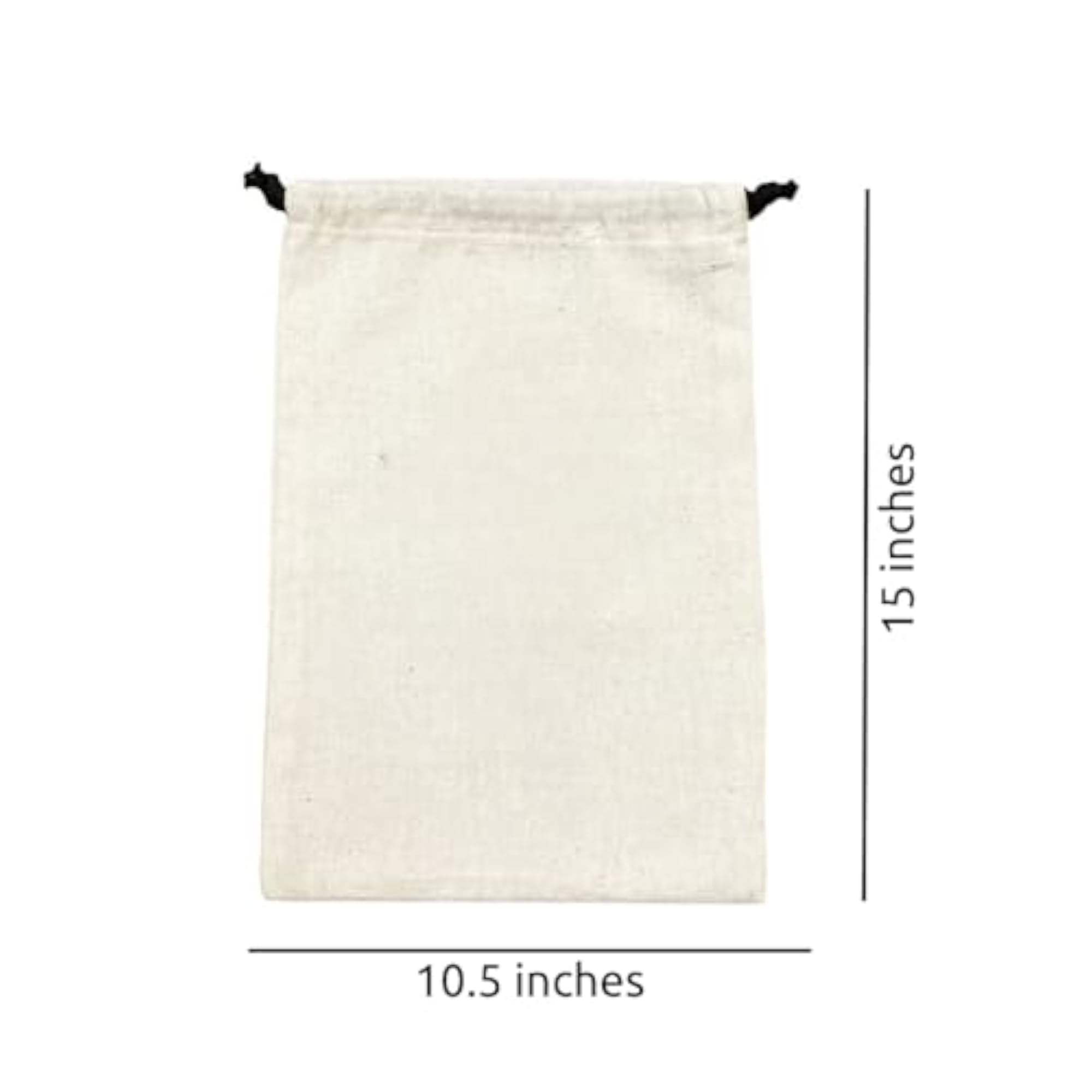 100 pcs Premium Reusable Cotton Drawstring Bags for Gifting