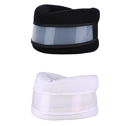 Flameer 2pcs Colar Cervical Espuma Pescoço Suporte Cinta Ombro Imprensa Relaxar Dor Relie