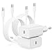 Adapter günstig Kaufen-iPhone 13 14 Pro Ladegerät Original Apple,2Pack Schnellladegerät mit 2M USB C to Lightning Ladekabel [MFi Certified],Fast Charging Netzteil Stecker Adapter for iPhone 14 Pro Max/13/12/11/ /8Plus/XS/SE