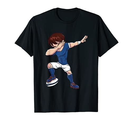 Cool Dabbing Rugby Player Sport T-Shirt, Black