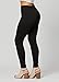 Conceited Buttery Soft High Waisted Leggings in 30 Colors - Regular and Plus Size Leggings for Women Full Length Black - Plus Size