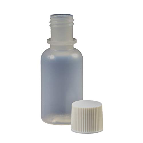Jensen Global JG0.5BC-CC 0.5 oz Bottle Cylinder w/ 15-415 Closed Cap Bag of 10