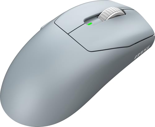 Image of msi Forge GM340 W Sky Gaming Mouse, 12800 DPI, 50M+ Clicks Micro Switch, Optical Sensor, Ergonomic Ambitextrous Hand Design, RGB Light