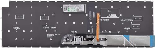 Image of Replacement Keyboard Compatible with Dell Inspiron 15 3510 3511 3515 5510 5515 5518, inspiron 16 7610, Latitude 3520, Vostro 15 3510 3515 3520 3525 7510 with US Layout (Grey, with Backlit)