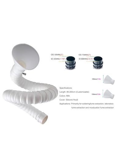 Extracteur de fumées avec conduit flexible orientable et vanne - 3