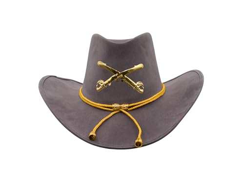 Nicky Bigs Novelties Mens Civil War Officer Cavalry Cowboy Western Hat Soldier Cap Costume Accessory