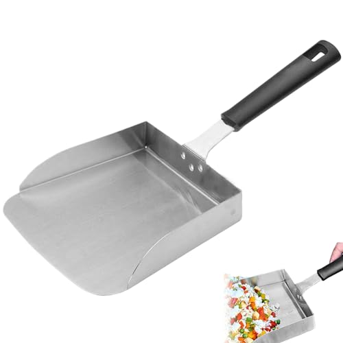 Grattoir robuste pour barbecue et spatule hamburger en acier inoxydable 15 pouces - 2
