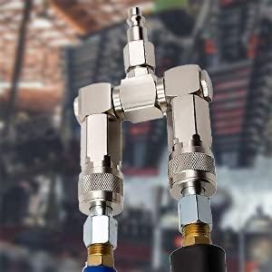 Miniatura 8 de Accesorios de divisor de manguera de aire de 2 vías,Conector de manguera de aire de resistencia a alta presión, Diseño giratorio de 360