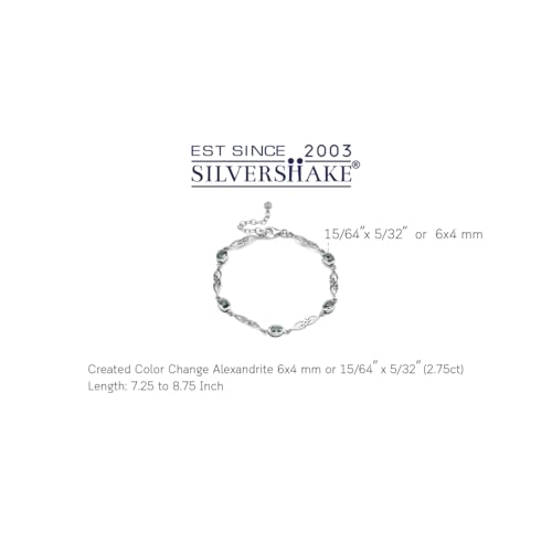 Image of Silvershake Birthstone Gemstones White Gold Plated or Yellow Gold Plated 925 Sterling Silver Scroll /Filigree Celtic Knot Weave 7.25 to 8.75 Inch with Adjustable Extension Bracelet Jewelry for Women