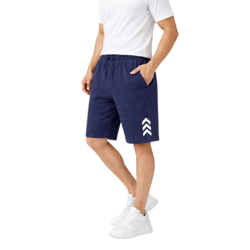 Image of KART BLACK Plus Size Men's Shorts with Pocket|Casual Knit Shorts|Printed Shorts|Over Sized Shorts|(S,M,L,XL,XXL,3XL,4XL,5XL) Combo Pack of 2