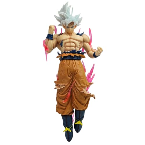 Image of Goku Ultra Instinct Action Figure Dragon Ball Z | 23cm White Hair Mastered UI Goku Collectible Statue with Aura Effects | Goku Ultra Instinct Action Figurine for Anime Fans & Collectors