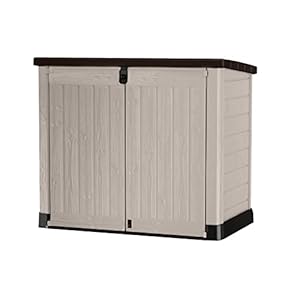 Keter Store It Out Pro Outdoor Storage Shed, 145.5 x 82 x 123cm Beige/Brown. The Keter Store It Out Pro Outdoor Storage Shed is the perfect solution for outdoor storage.