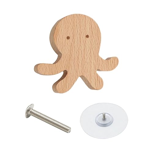 ドリル不要の木製引き出しキャビネットハンドルキャビネットノブ簡単取り付け家具取手動物形状デザインユニークなデザイン取手