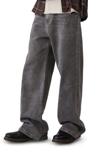 PacSun Men's Blake Extreme Baggy Jeans Knee Dart Washed Black