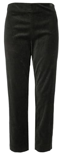 Ralph Lauren Women's Plus Size Stretch Velvet Skinny Ankle Pants 16W Black