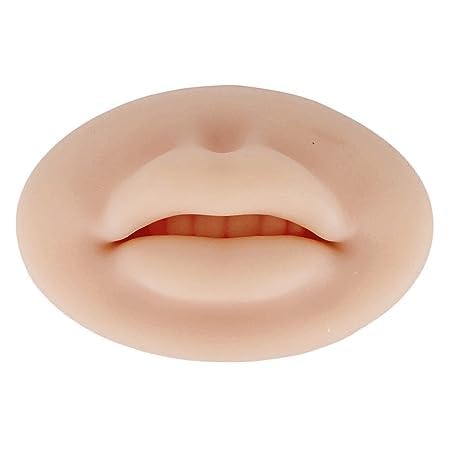 bella faccia 3D Open Mouth Silicone Lips Practice Skin Tattoo Microblading Practice Skin for Semi Permanent Makeup Tattoo Artists Lip Mannequin, Fake Skin Lips-picture-50