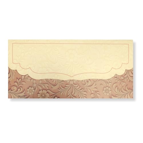 Image of Fonsie cash shagun fancy design envelopes pack of 75 for gifting money on wedding gift, baby shower, shagun, family gatherings(Floral).