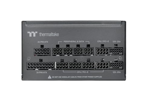 Toughpower PT 1200 W, ATX 3.1, connettore PCIe 5.1, 12 + 4 pin, ventola silenziosa da 135 mm, cavo a basso profilo, 80 Plus, alimentatore modulare, nero - Alimentatore - Immagine 3