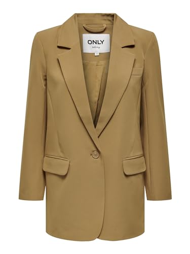 ONLY Damen Oversized Langarm Blazer Eleganter Basic Cardigan Business Jacke Mantel ONLLANA-Berry