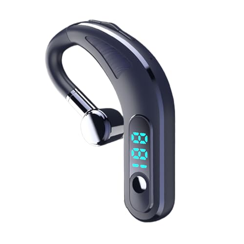 Auricolari wireless over-ear cuffie stereo cancellazione del rumore ganci per le orecchie a prova di sudore display a LED lunga durata 9.6 x 8.6 x 2.3 cm per sport corsa palestra