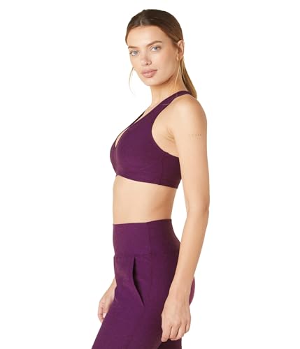 Image of Beyond Yoga Spacedye Lift Your Spirits Bra Aubergine /Beet XL